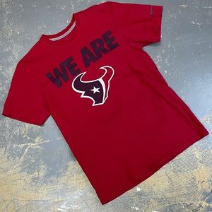 Nike Houston Texans We Are Shirt Battle Red Medium NFL Football